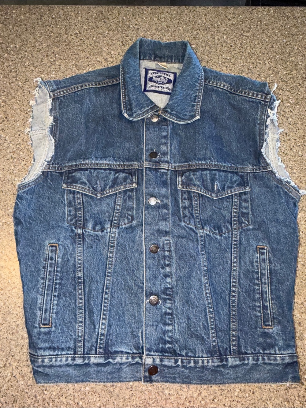 Hard Rock Cafe vintage denim vest